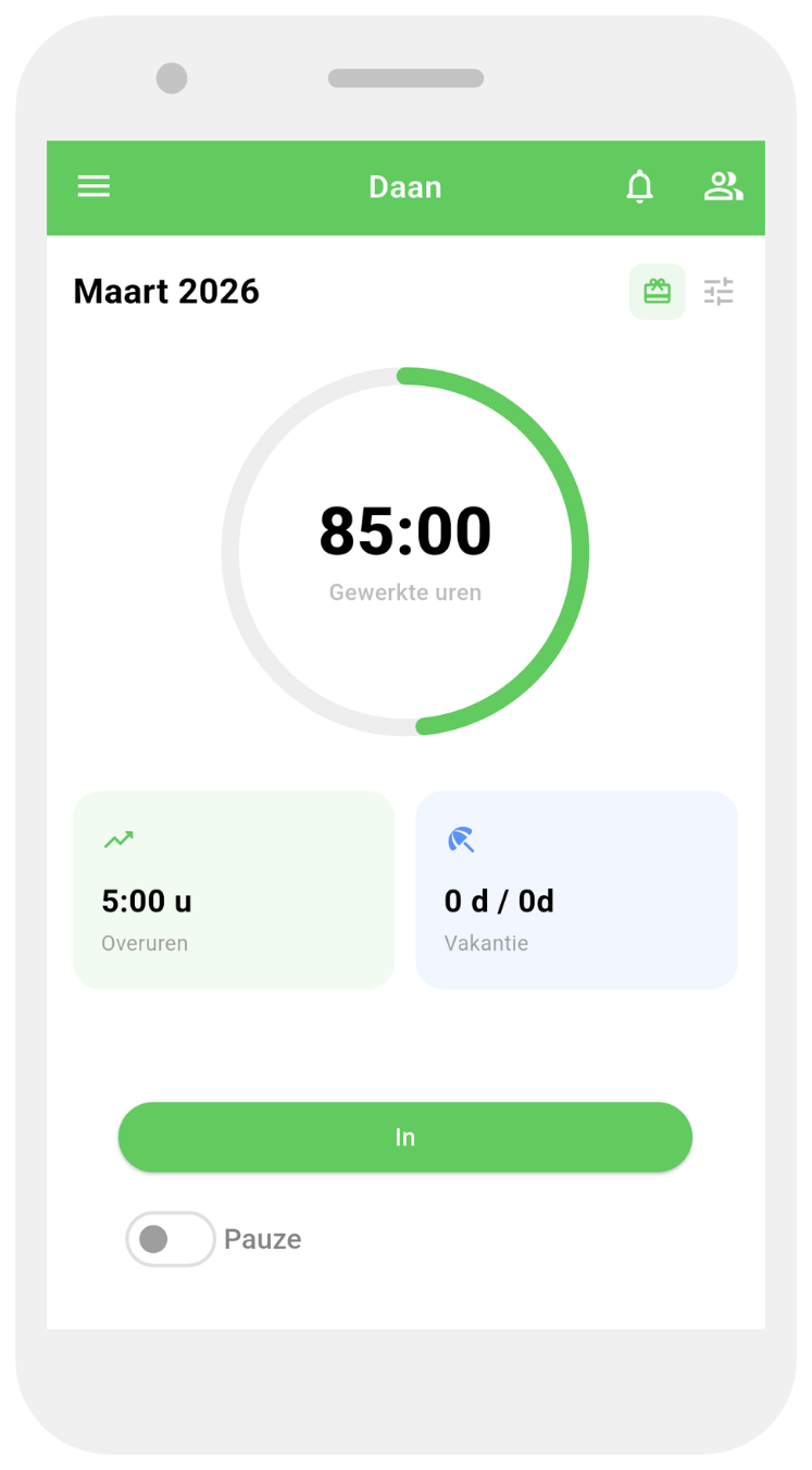 Working Timer app screenshot