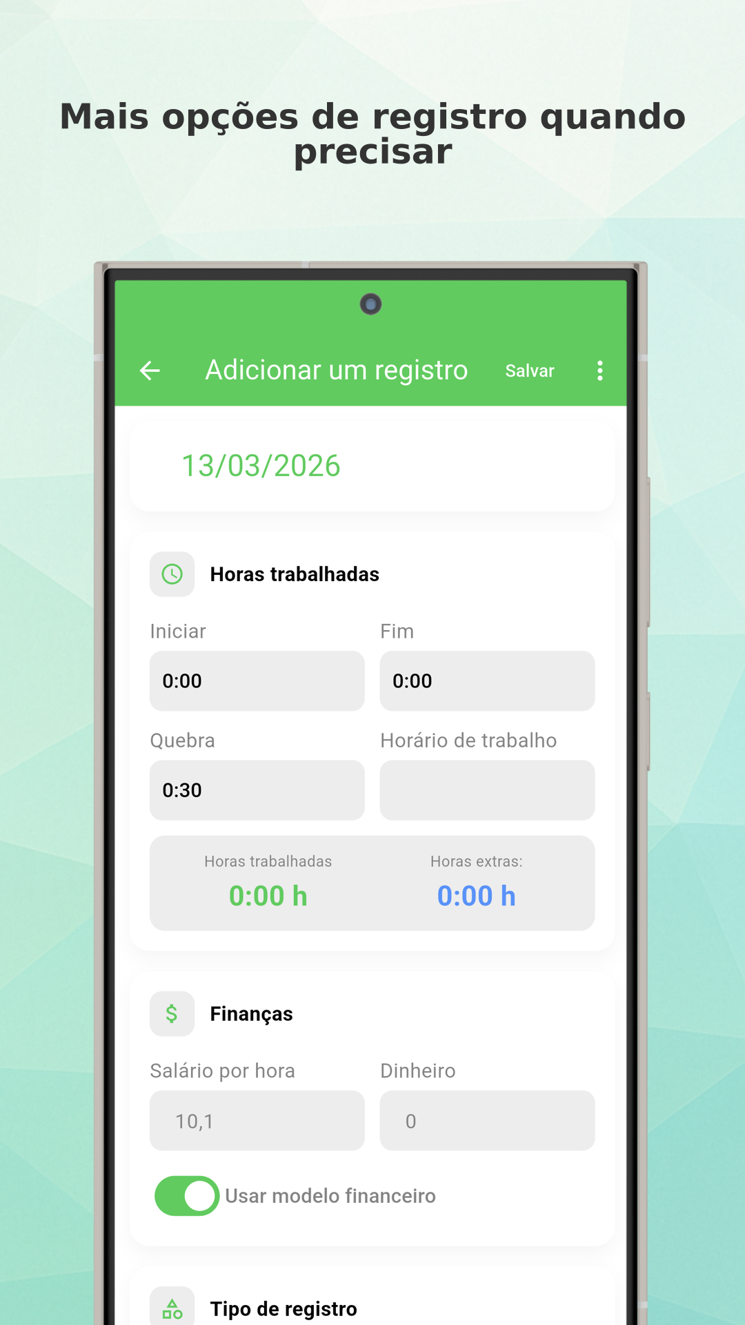 Working Timer work hours tracking