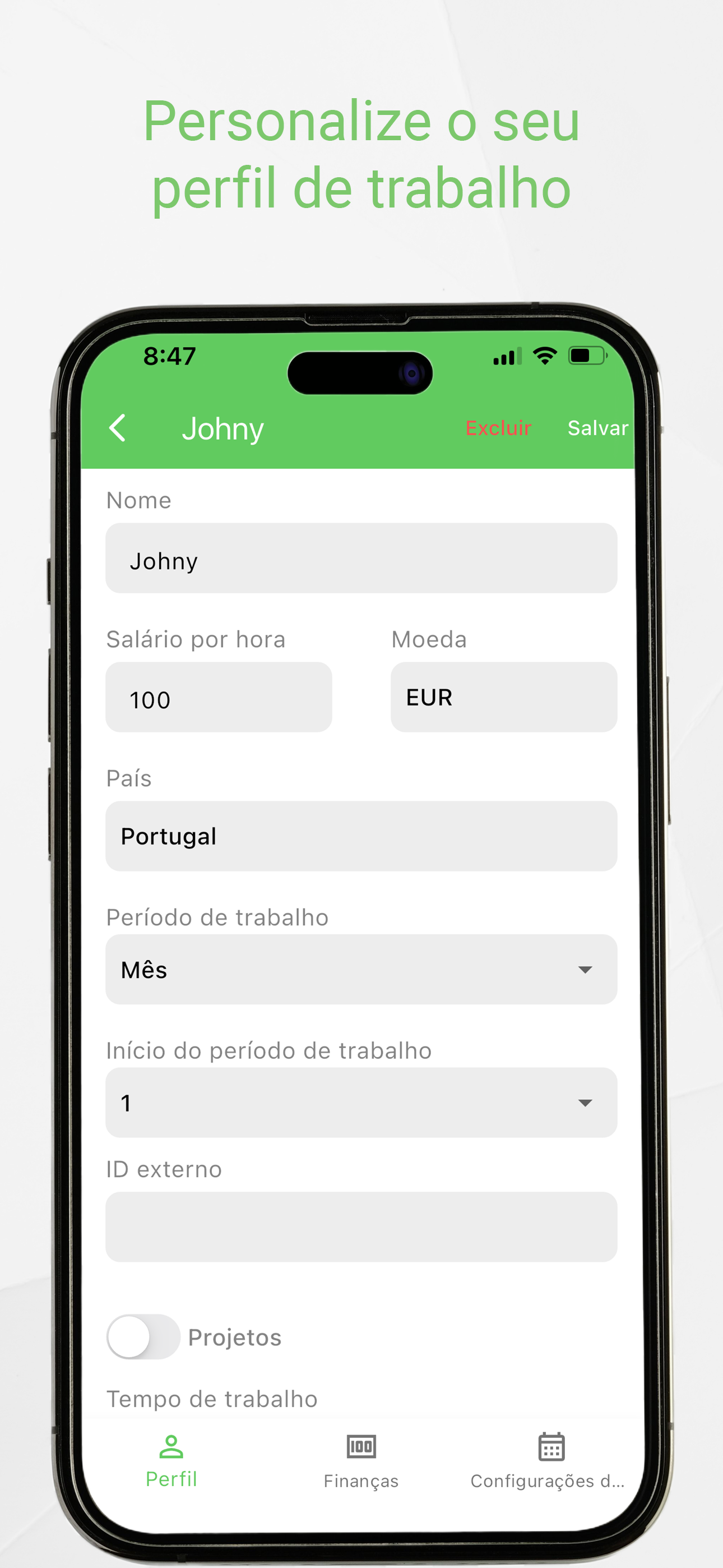 Working Timer work hours tracking