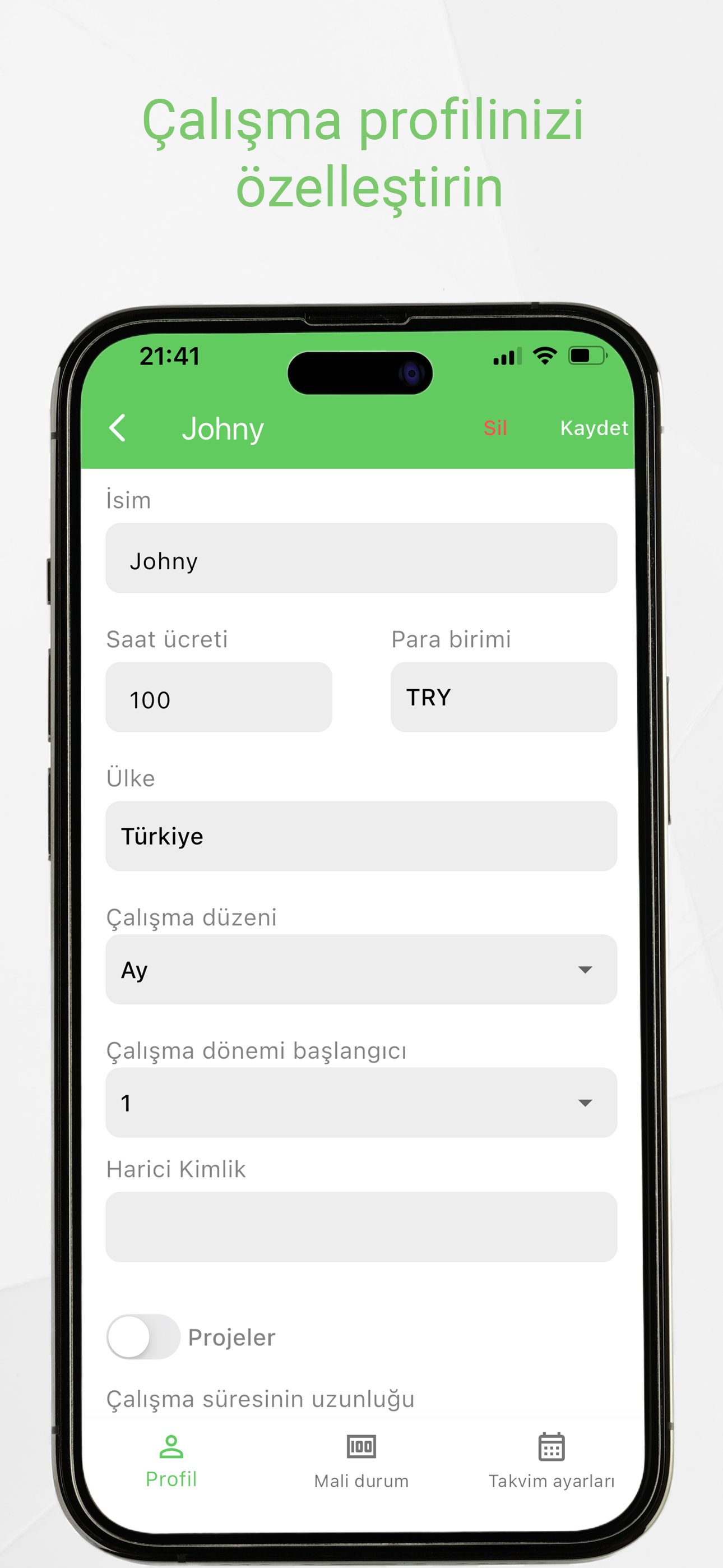 Working Timer work hours tracking